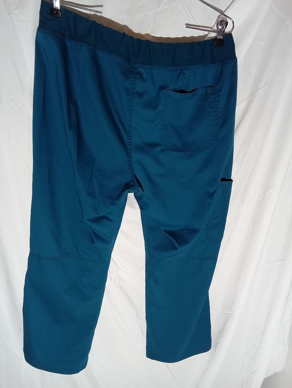 Cherokee‎ Teal Medical Scrub Pants with Elastic Waistband L - Picture 3 of 5